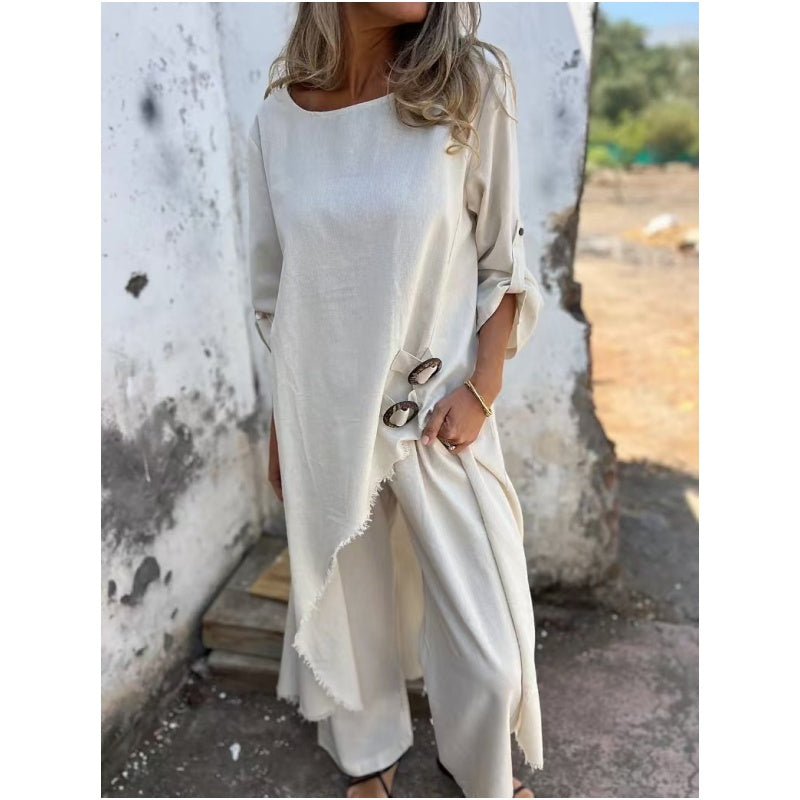 GR | Elegant cotton linen suit
