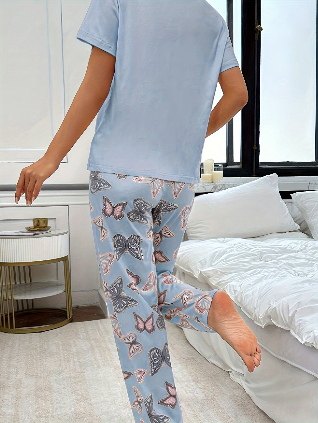 GR | Legend Butterfly Print Nightwear Set
