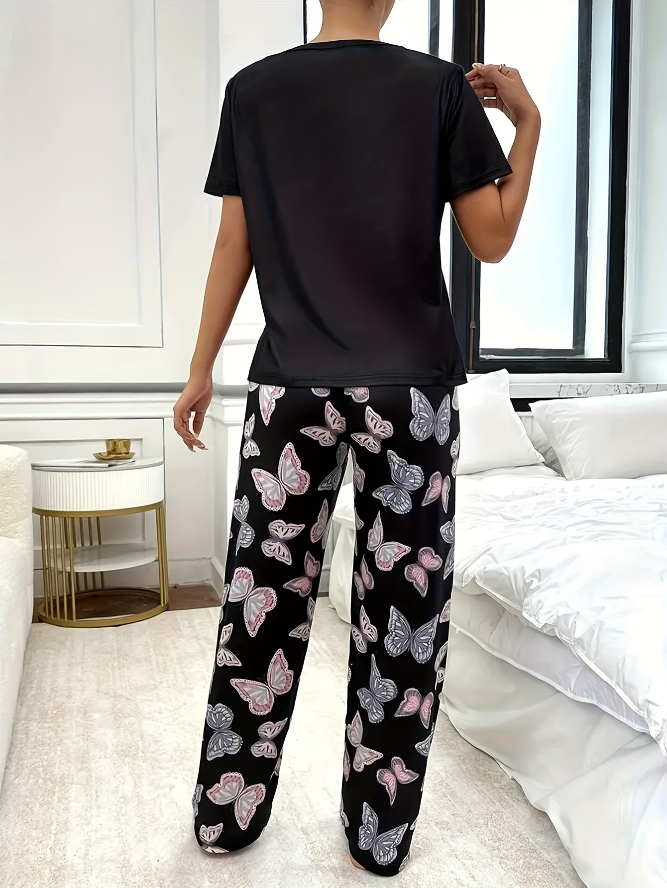 GR | Legend Butterfly Print Nightwear Set