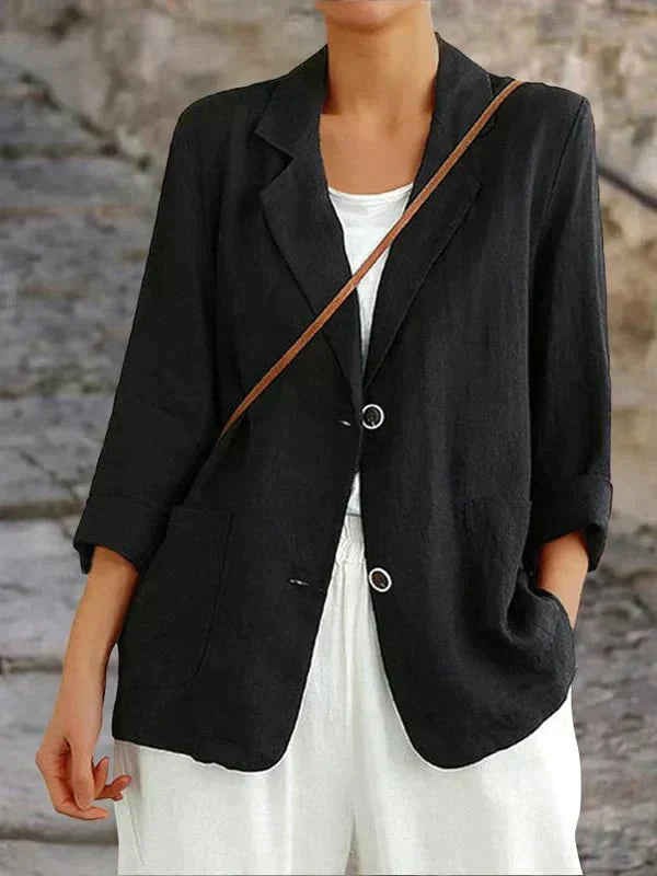 GR | Elegant linen blazer