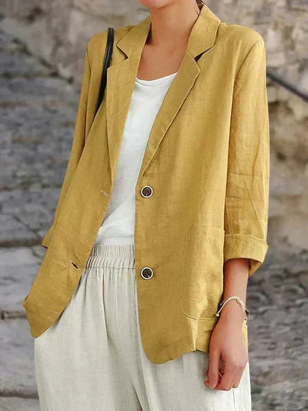 GR | Elegant linen blazer