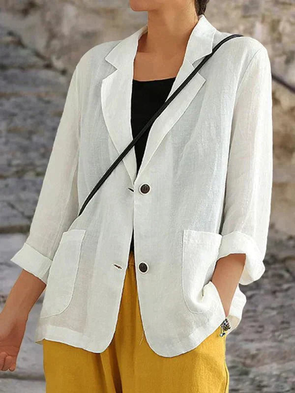 GR | Elegant linen blazer