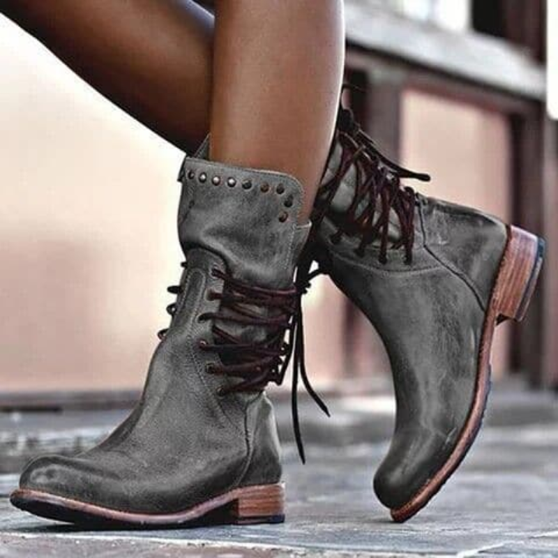GR | Women's Black Waterproof Ankle Boots