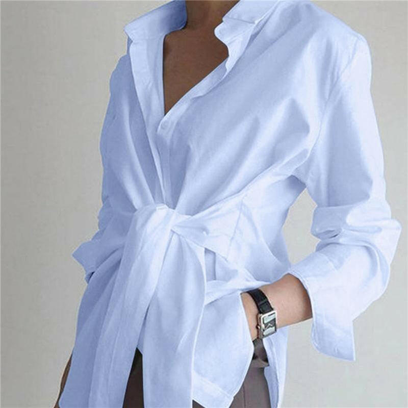 GR | The long-sleeved collared front-band shirt: Effortless style and comfort