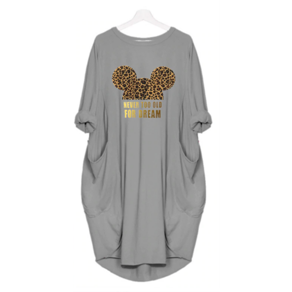 with glossy print