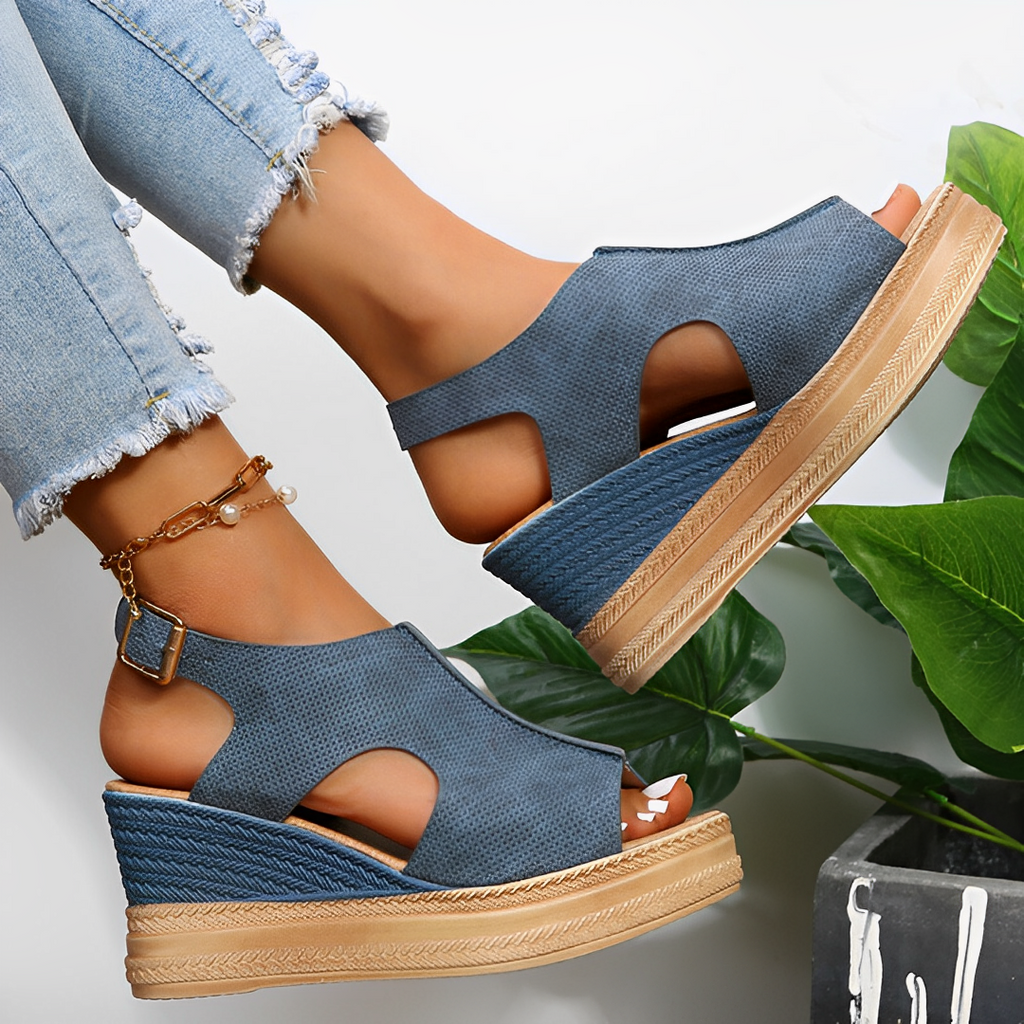 GR | Women's platform wedge sandals
