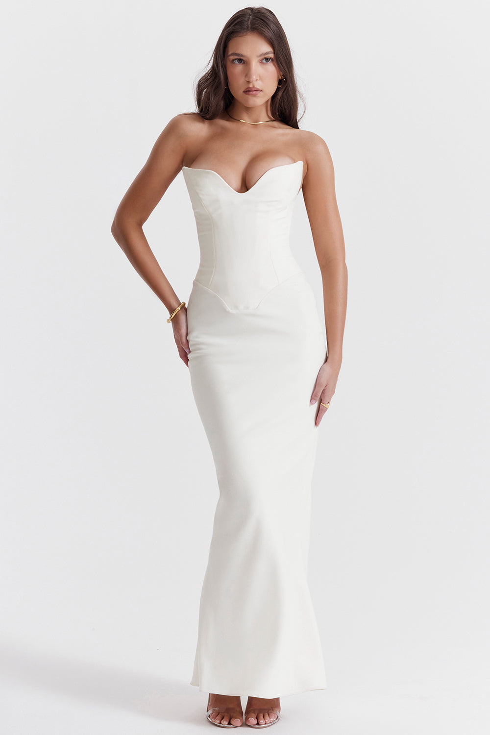 GR | Trägerlose Korsettkleid
