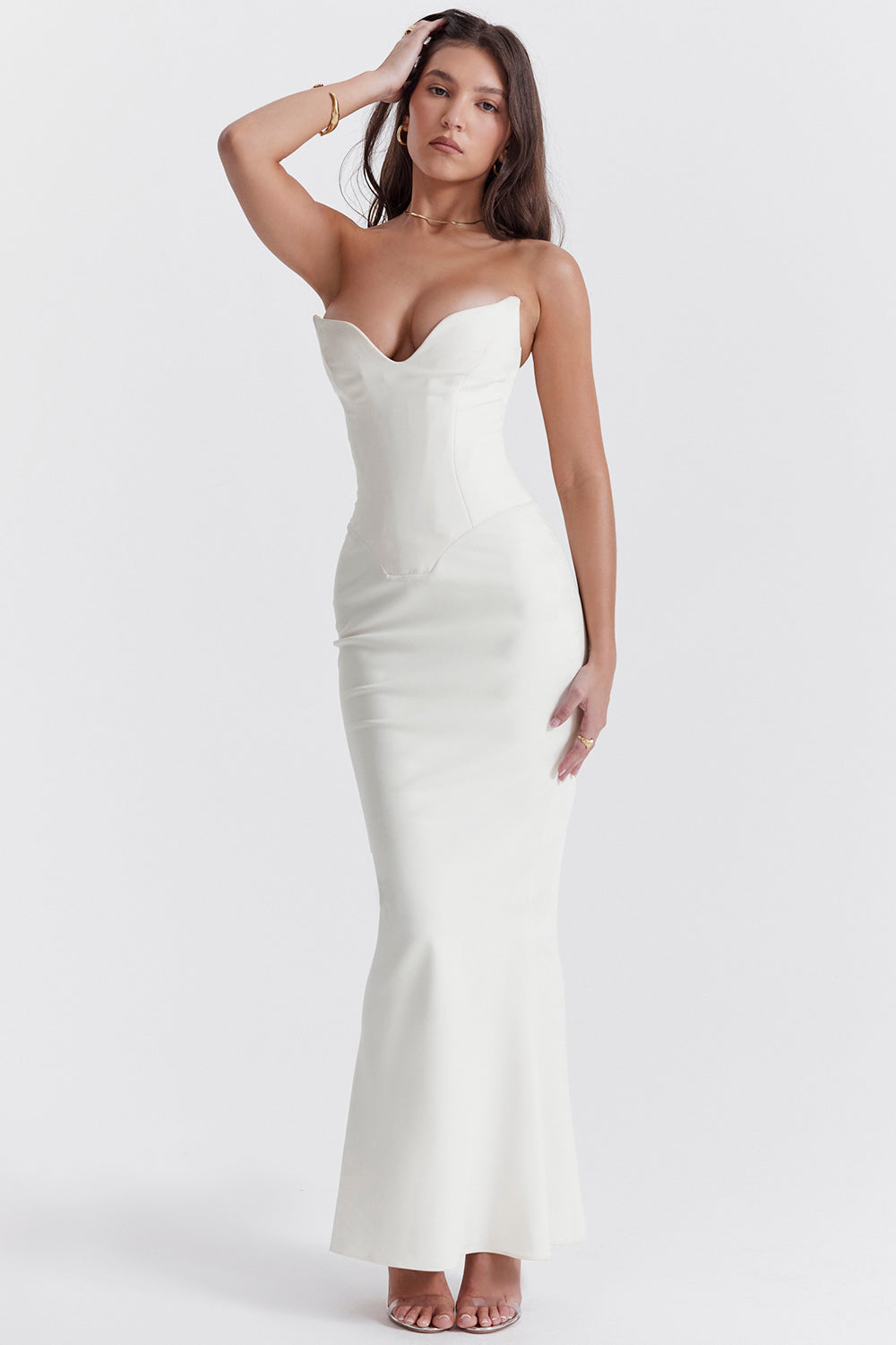 GR | Trägerlose Korsettkleid