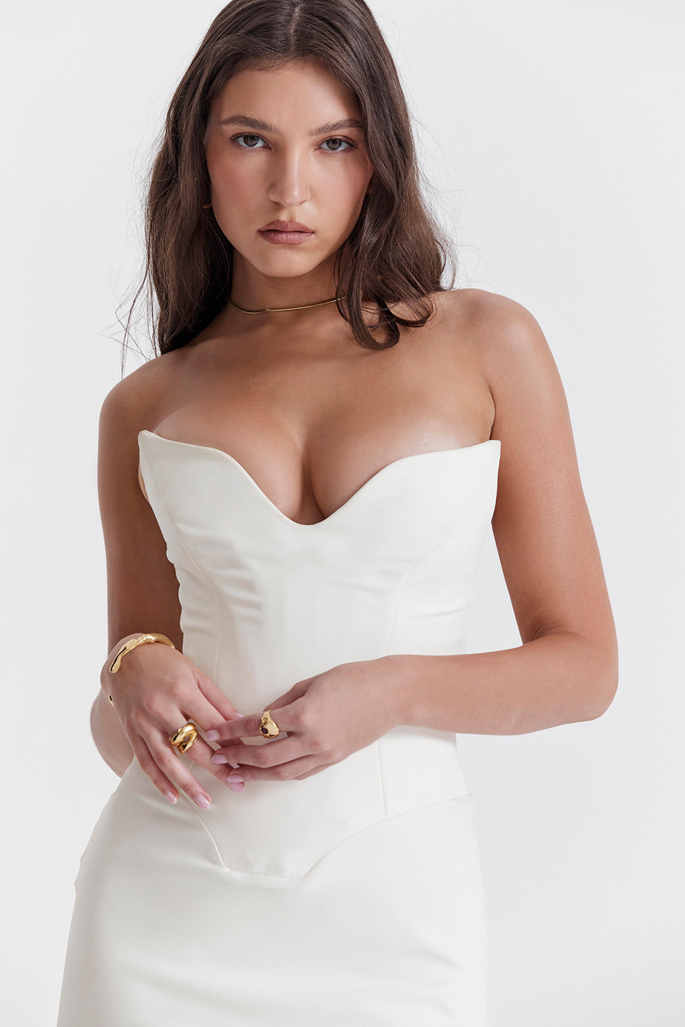 GR | Trägerlose Korsettkleid