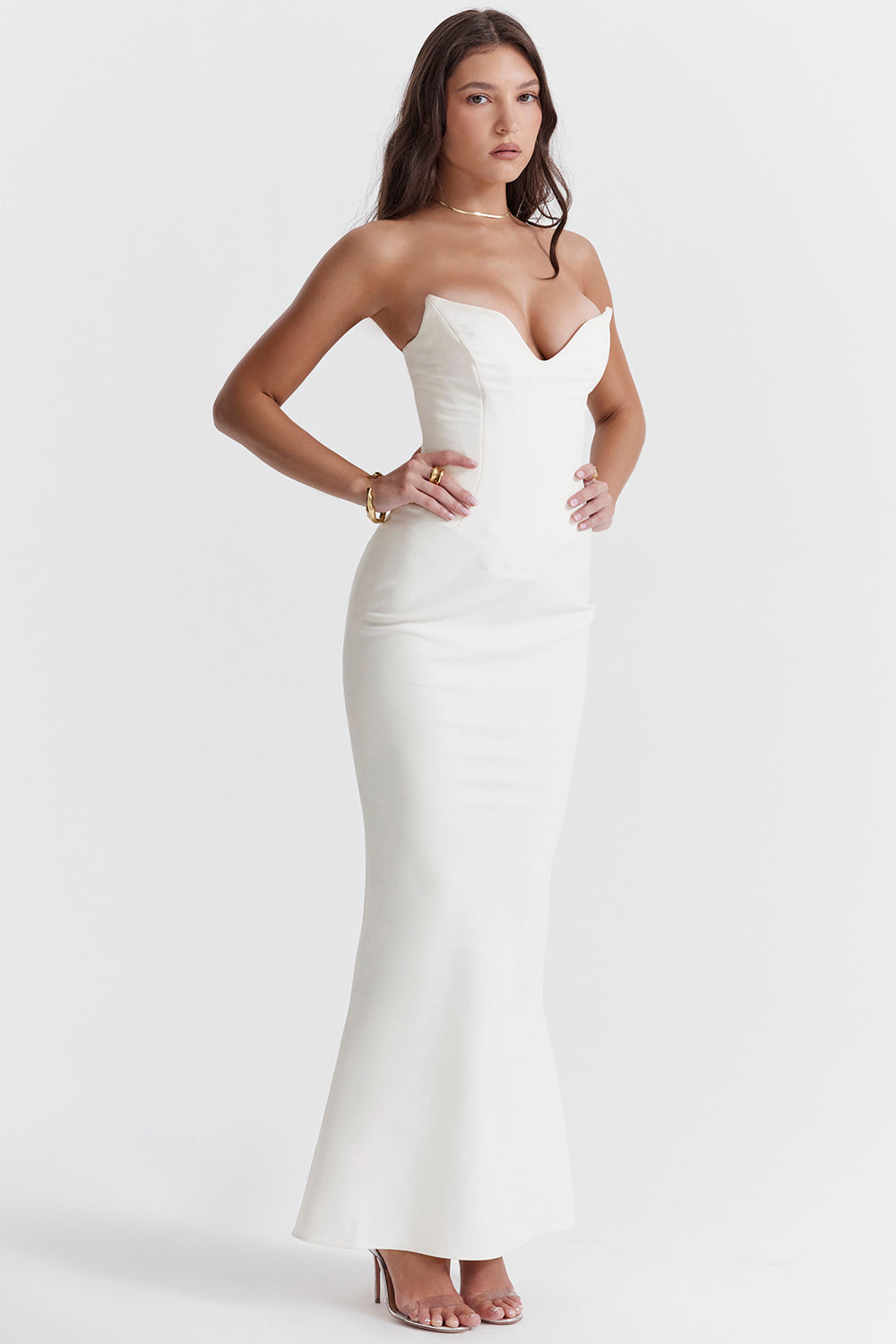 GR | Trägerlose Korsettkleid