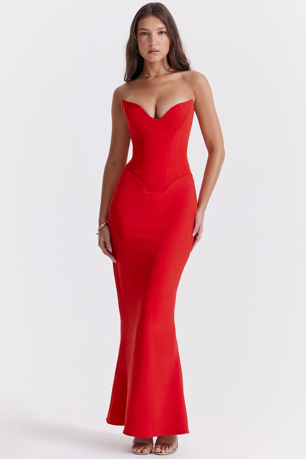 GR | Trägerlose Korsettkleid