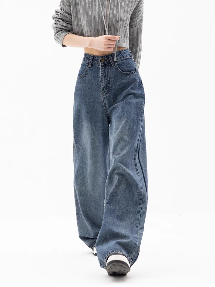 GR | Blue baggy boyfriend jeans
