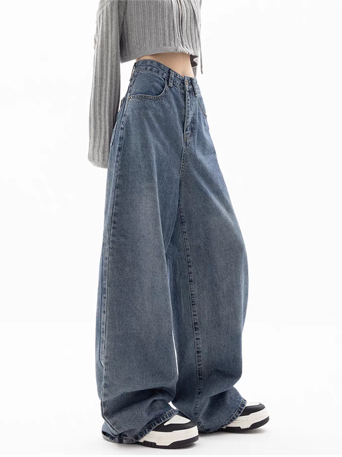 GR | Blue baggy boyfriend jeans