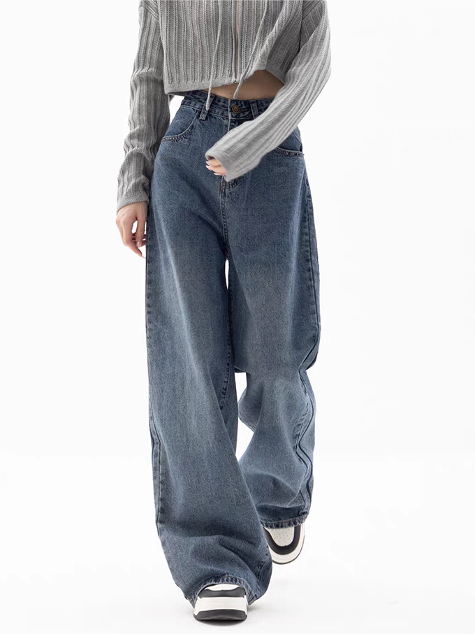 GR | Blue baggy boyfriend jeans