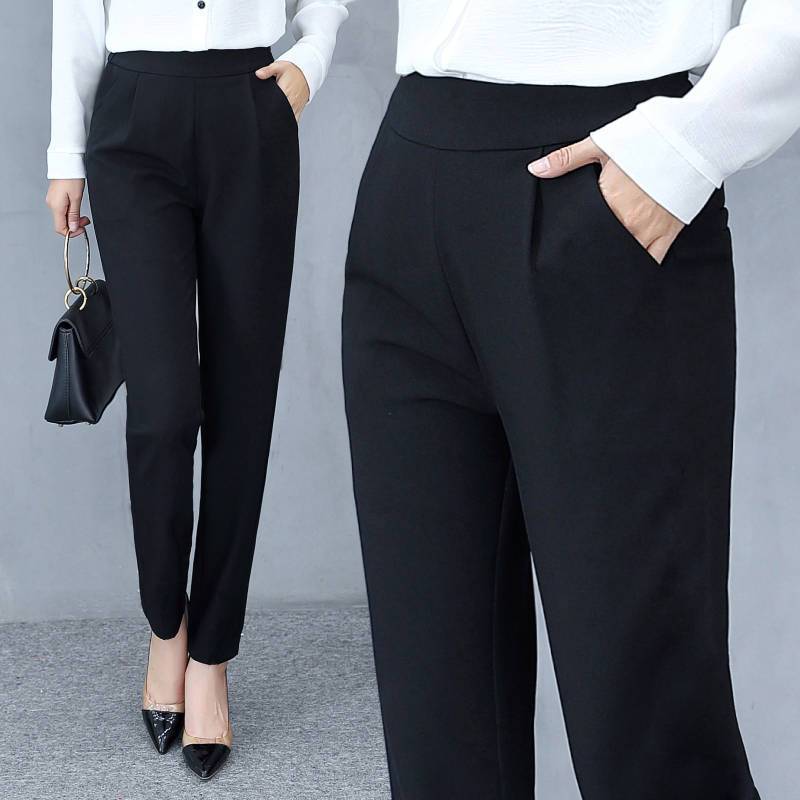 GR | Dünne Seidenhose in Knöchellänge Mit Hohem Taillenbund Und Flexibler Bleistiftform
