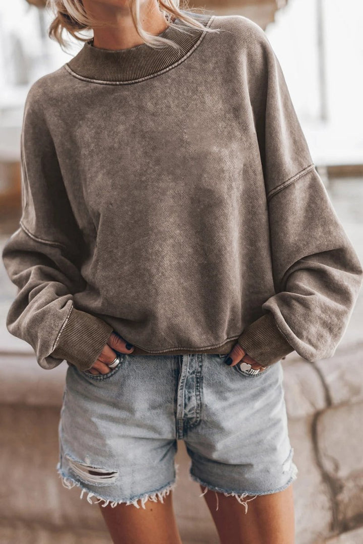 GR | Washed sweater for women