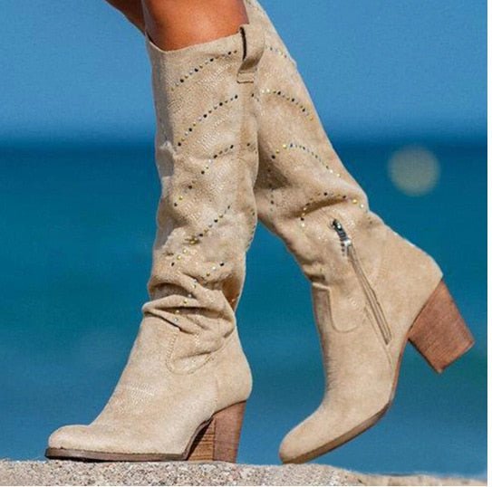 GR | Comfortable suede boots for women 