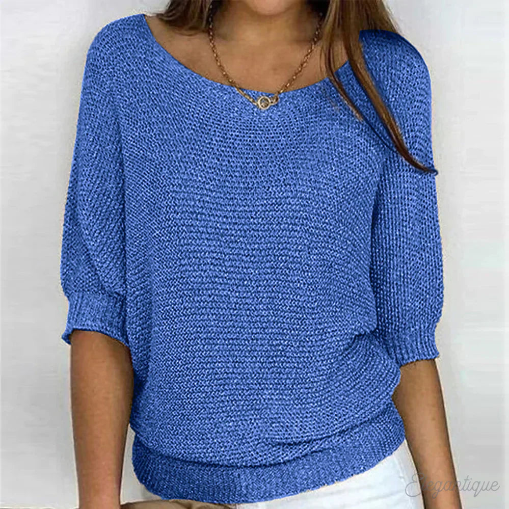 GR | Strick Lässig Damenpullover Bequemer Und Stylischer Pullover