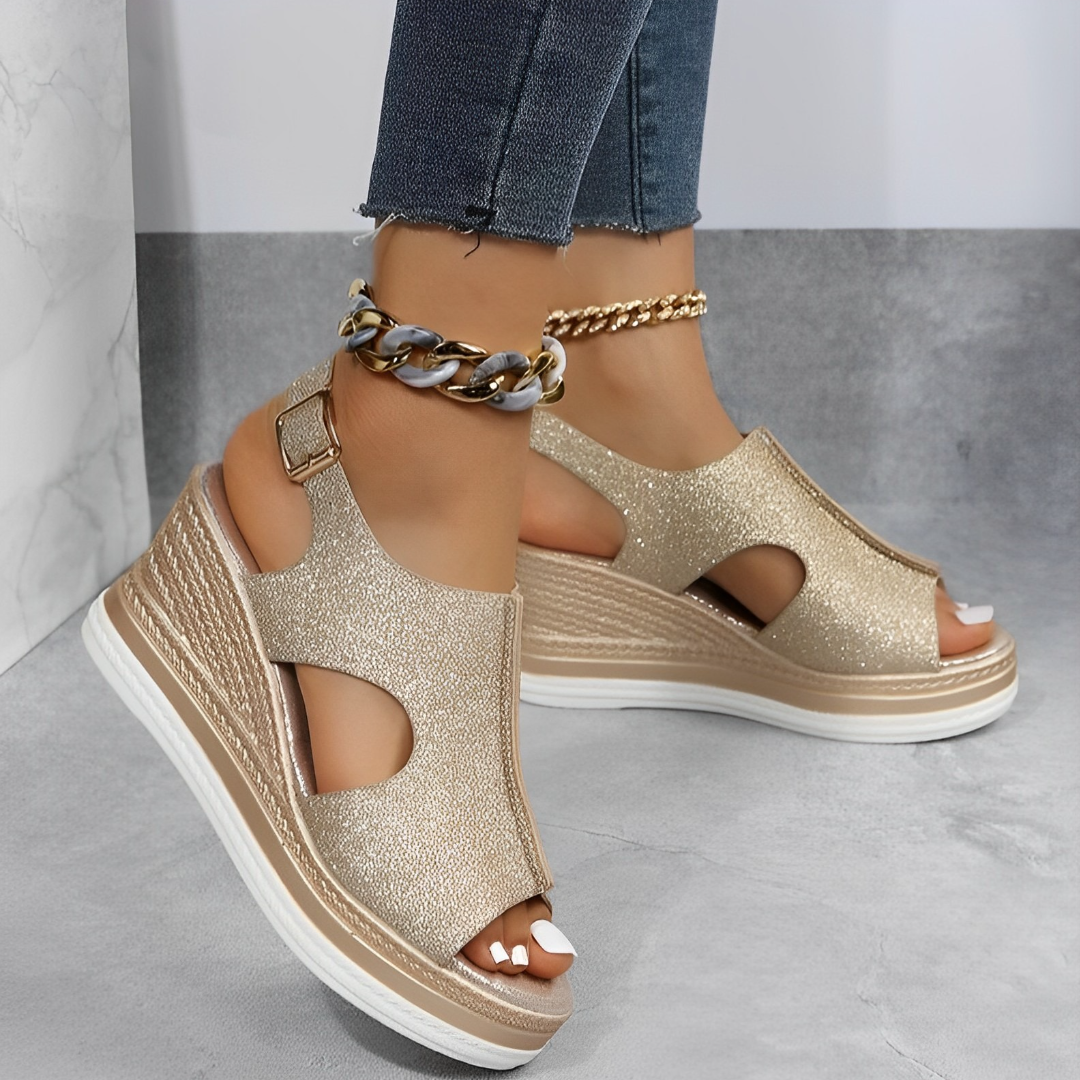 GR | Women's platform wedge sandals