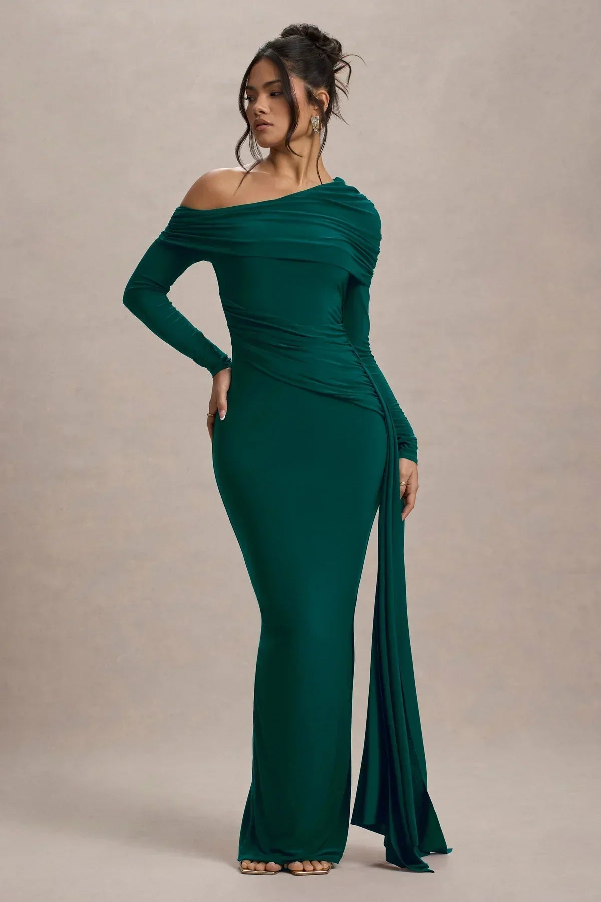 GR | Scale Pleated Maxi Dress