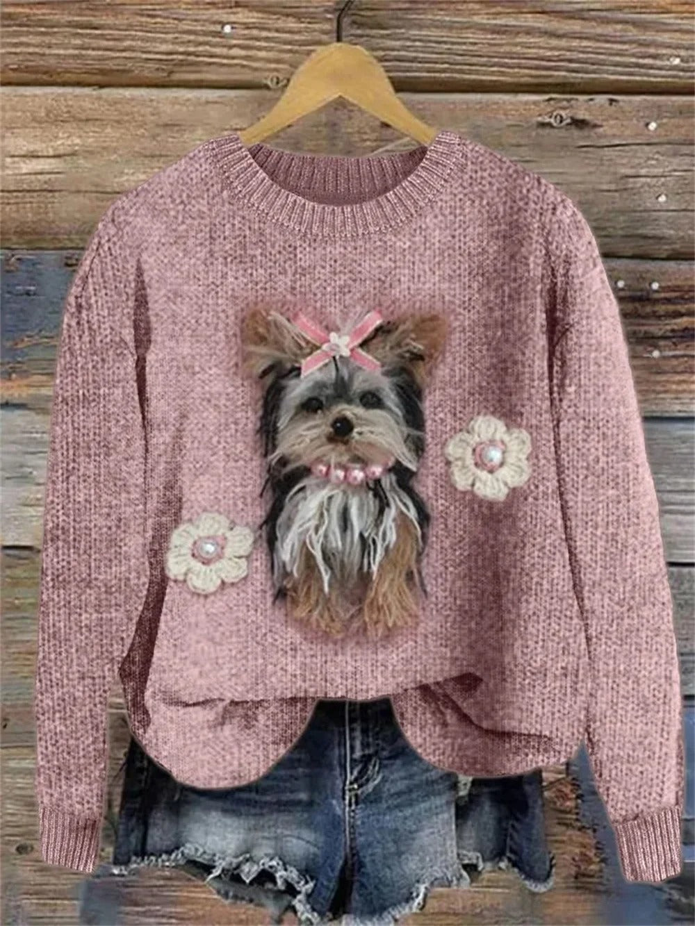 GR | Bedruckter Pullover für Frauen