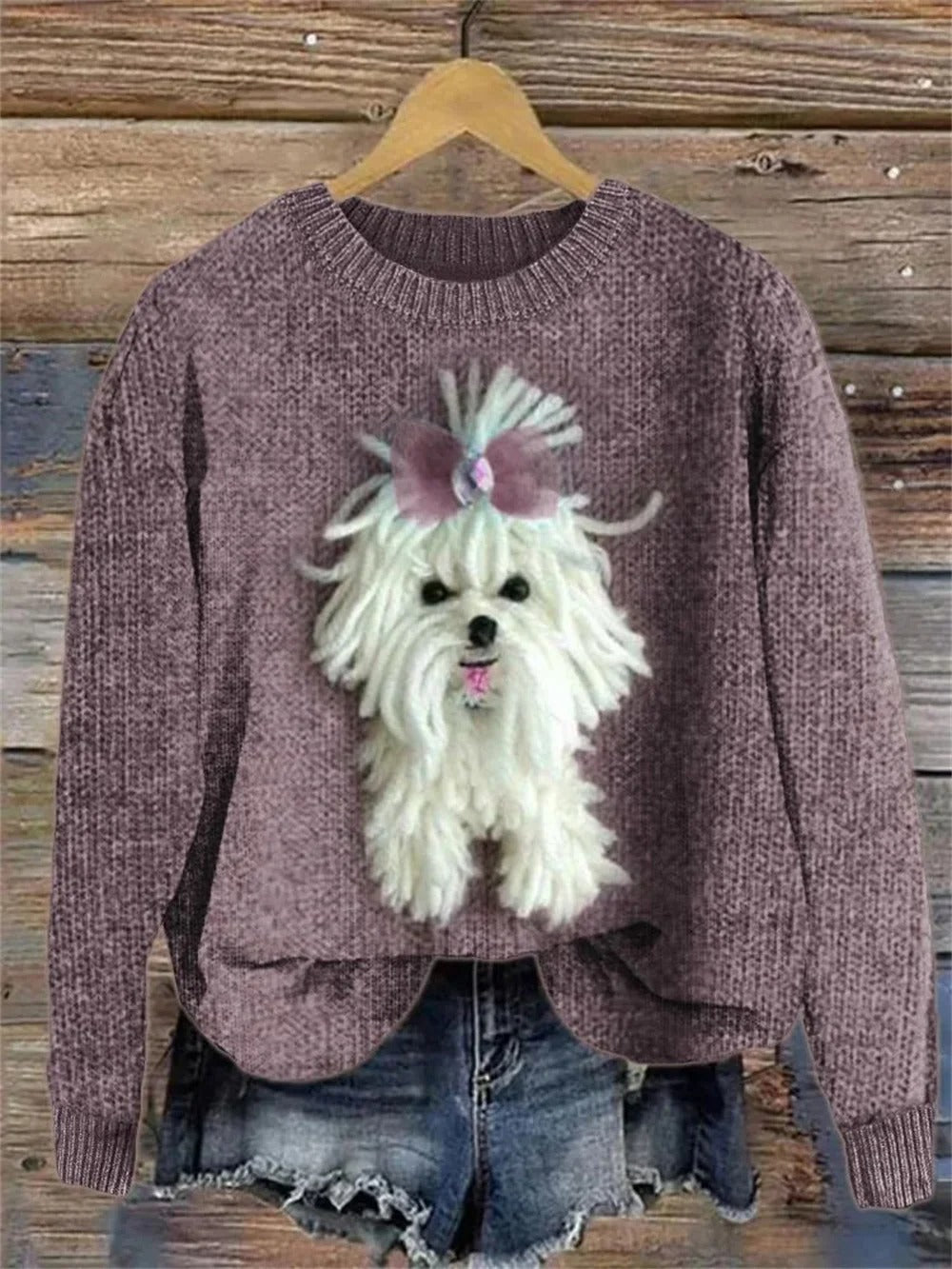 GR | Bedruckter Pullover für Frauen