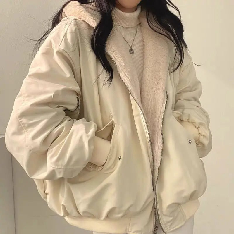 Comfortable double-layered winter jacket in Korean style