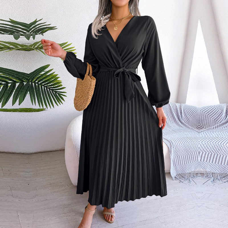 GR | Casual pleated skirt dress