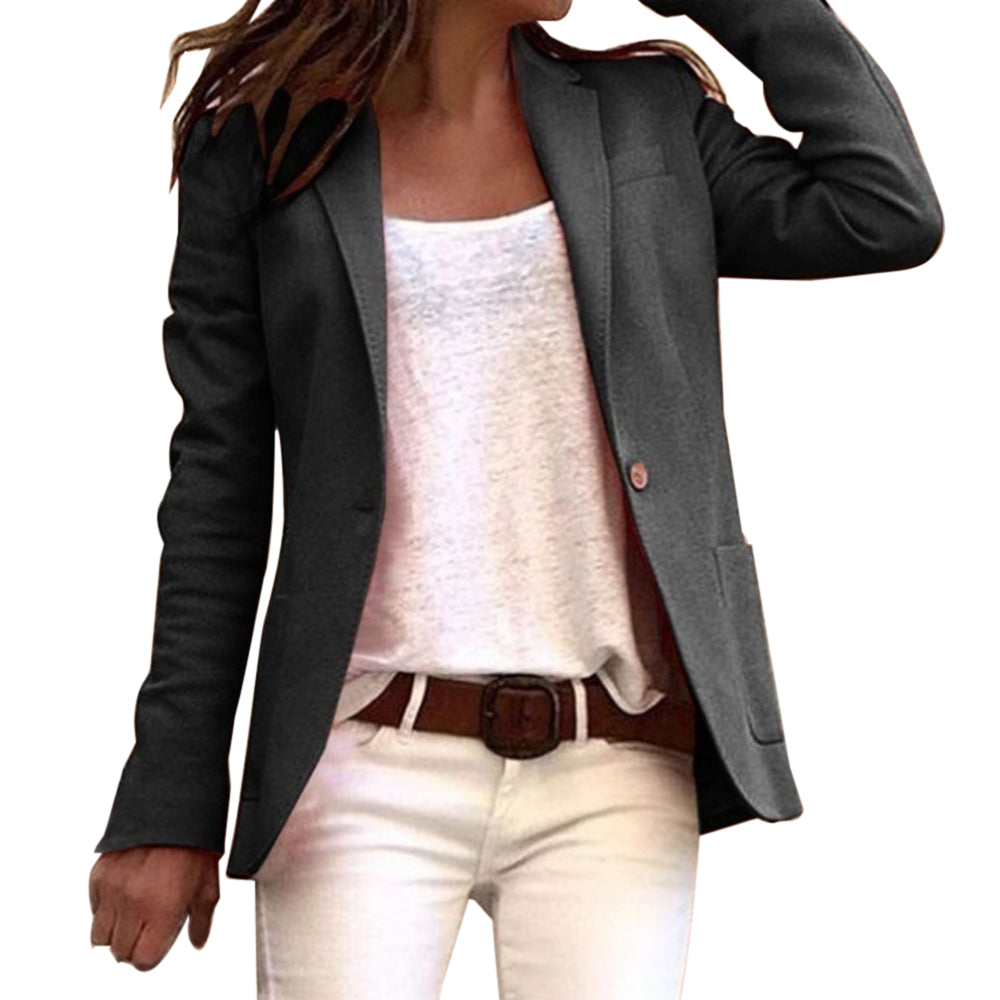 GR lapel button, slim fit, long-sleeved blazer
