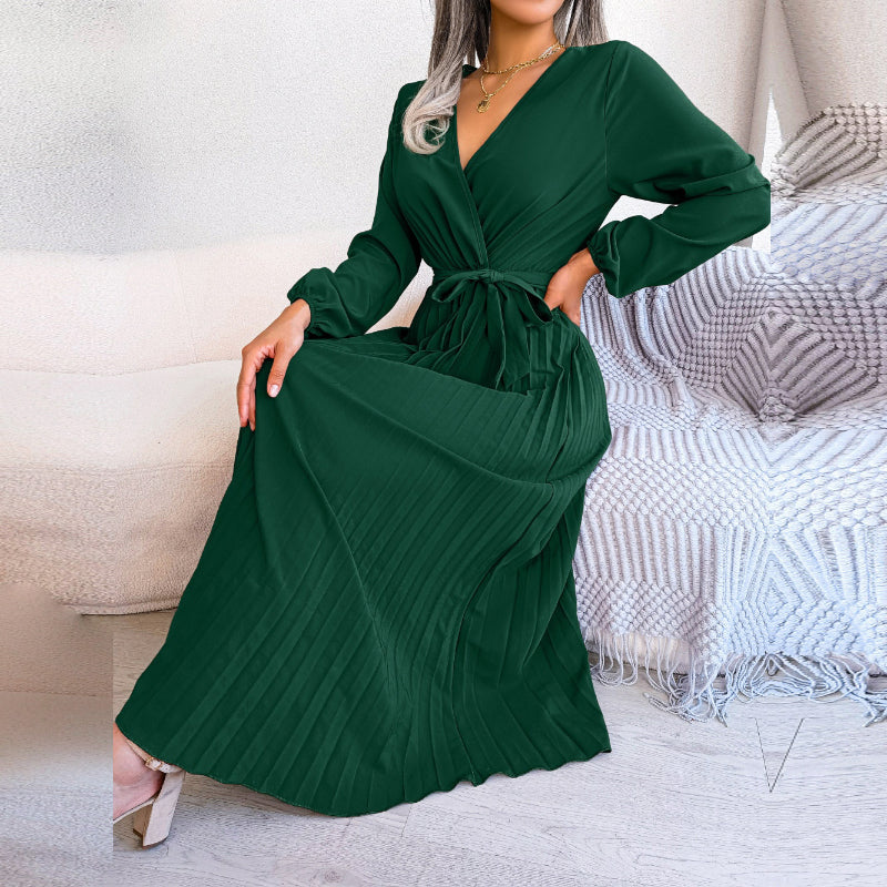 GR | Casual pleated skirt dress