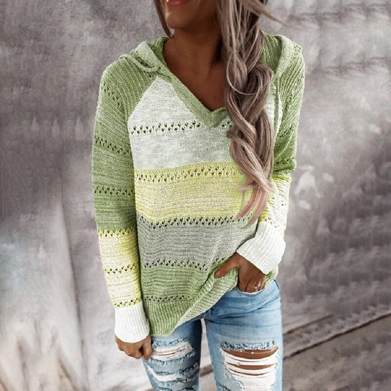 GR | Brightly striped knit vests in Ibiza boho style for women - Trendy and comfortable