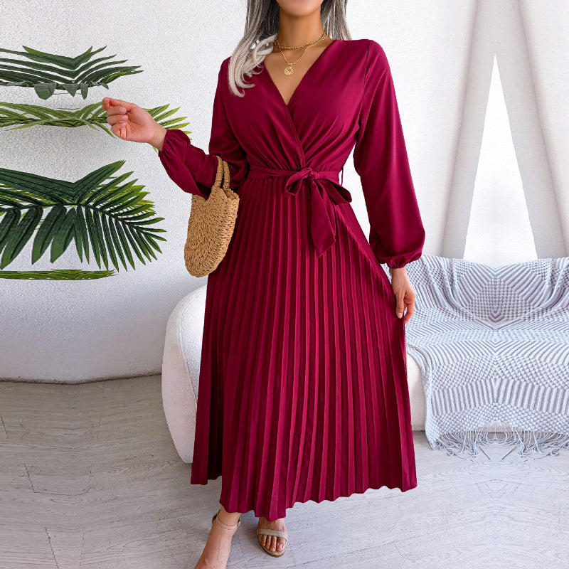 GR | Casual pleated skirt dress