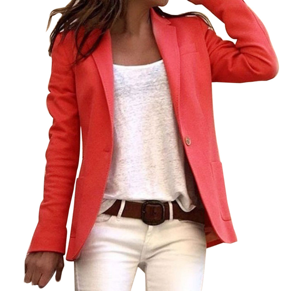 GR lapel button, slim fit, long-sleeved blazer