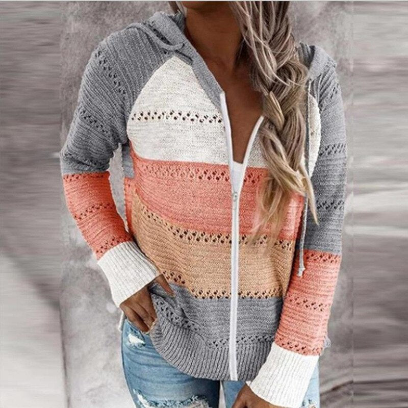 GR | Brightly striped knit vests in Ibiza boho style for women - Trendy and comfortable