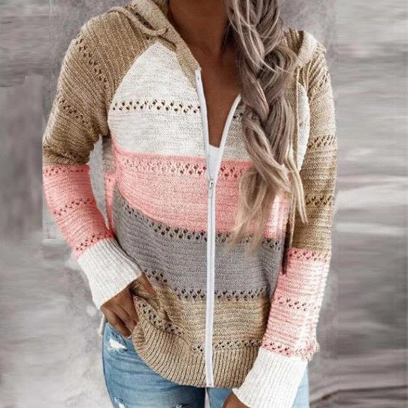 GR | Brightly striped knit vests in Ibiza boho style for women - Trendy and comfortable