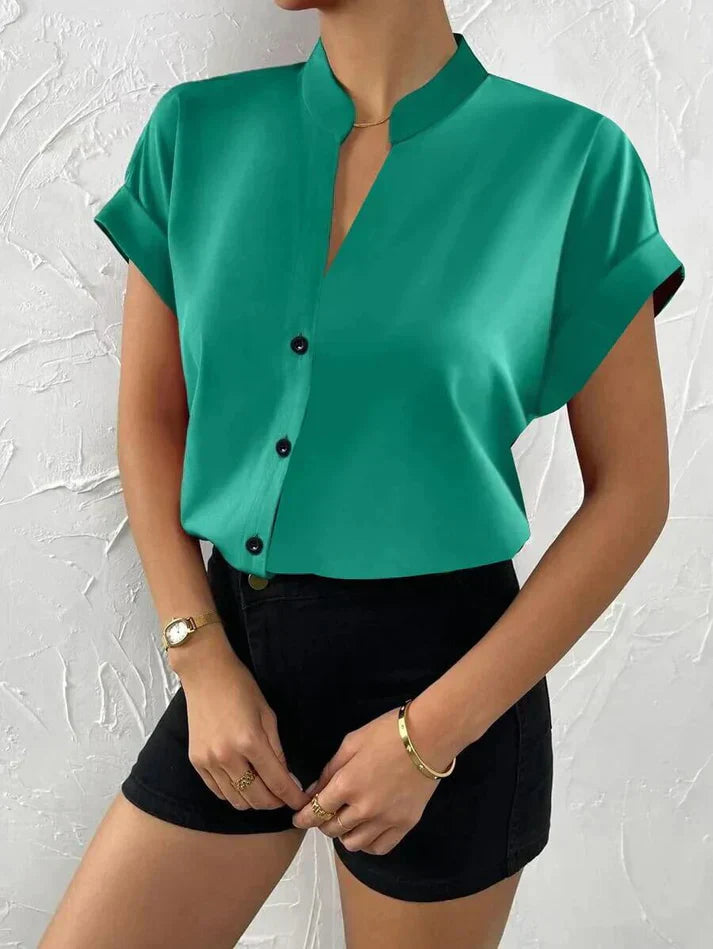 GR | Elegant V-neck Top for Women