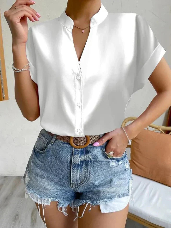 GR | Elegant V-neck Top for Women