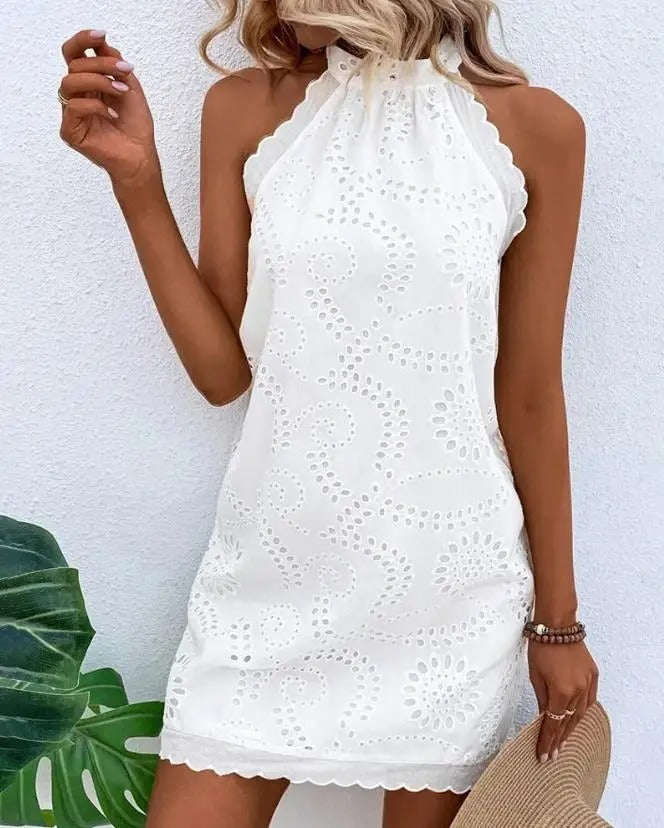GR | sleeveless lace dress