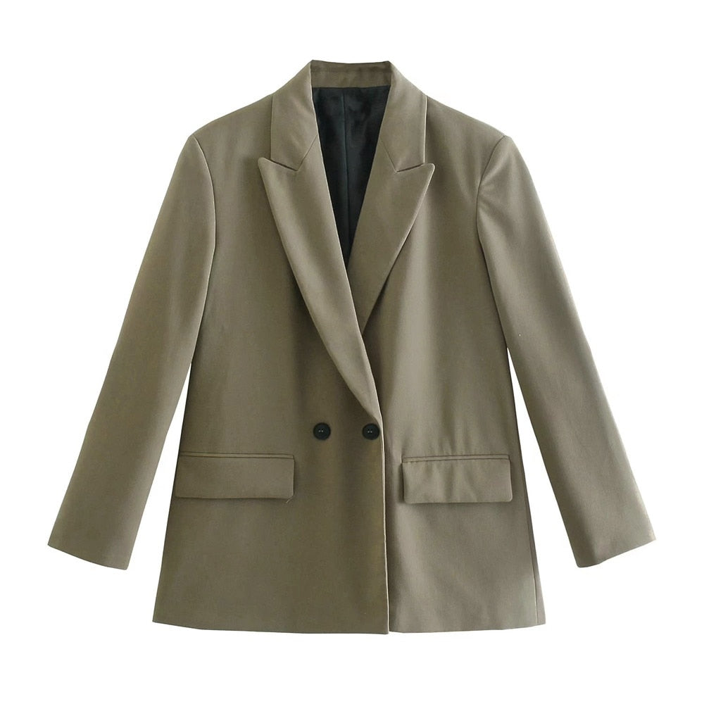 GR | Comfortable, trendy long blazer for autumn