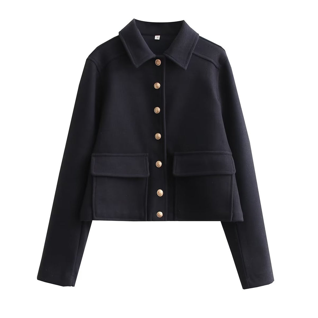 GR Jacket | High-quality short jacket in a wool look for autumn