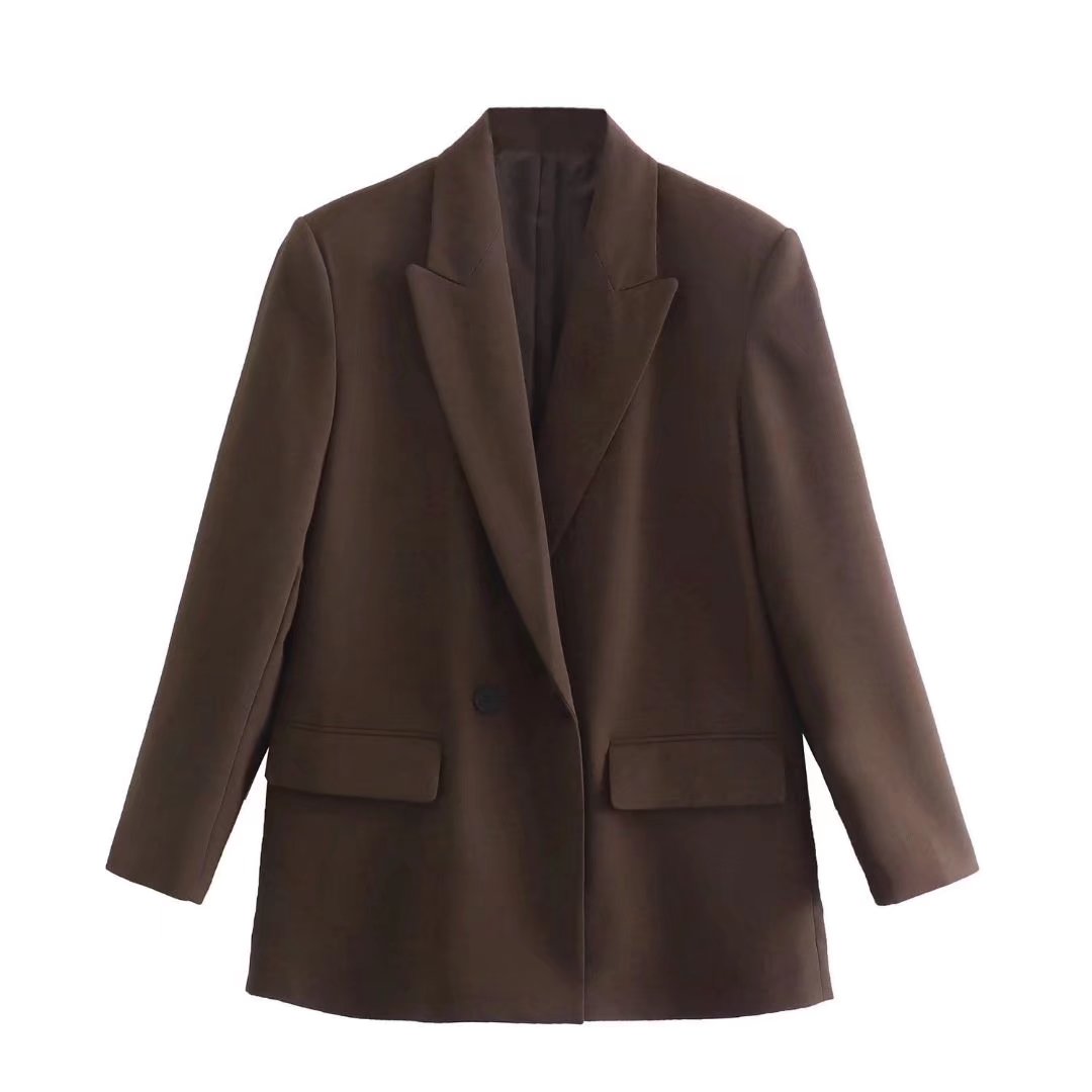 GR | Comfortable, trendy long blazer for autumn
