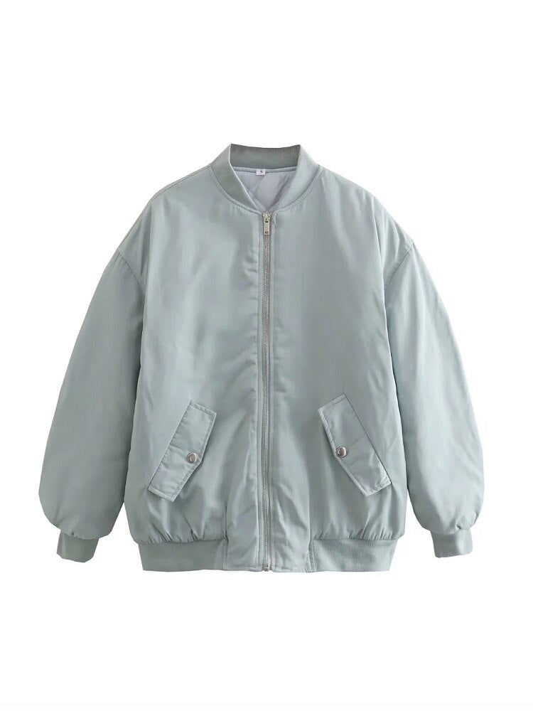 GR - Oversized bomber jacket for women