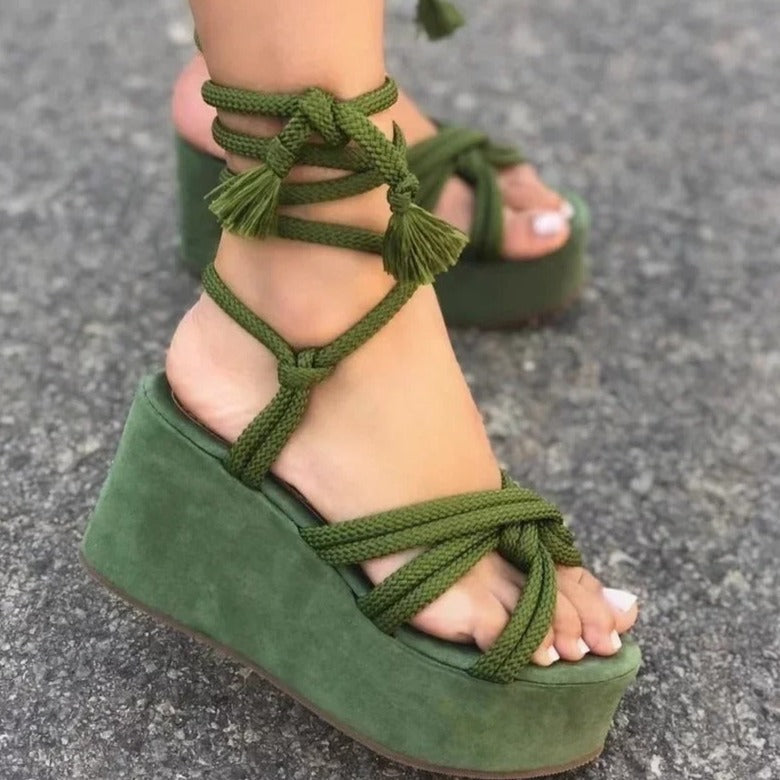 GR | Stylish wedge sandals