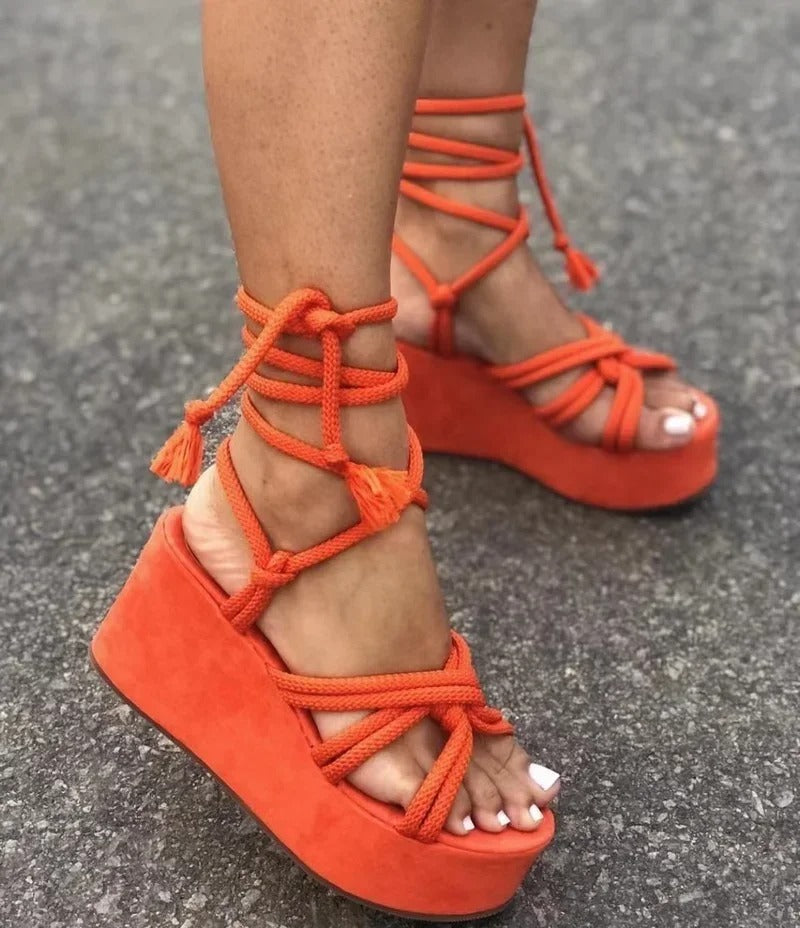 GR | Stylish wedge sandals