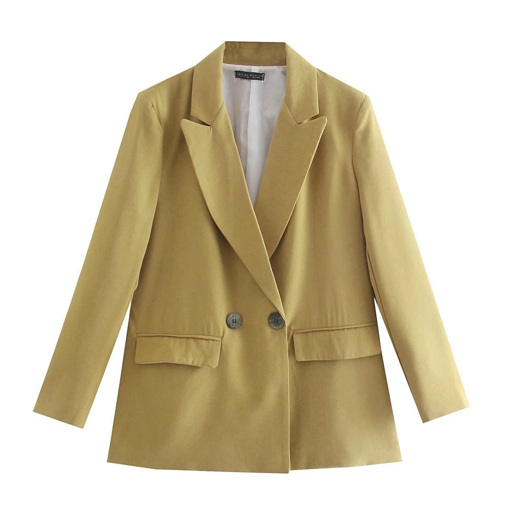 GR | Comfortable, trendy long blazer for autumn