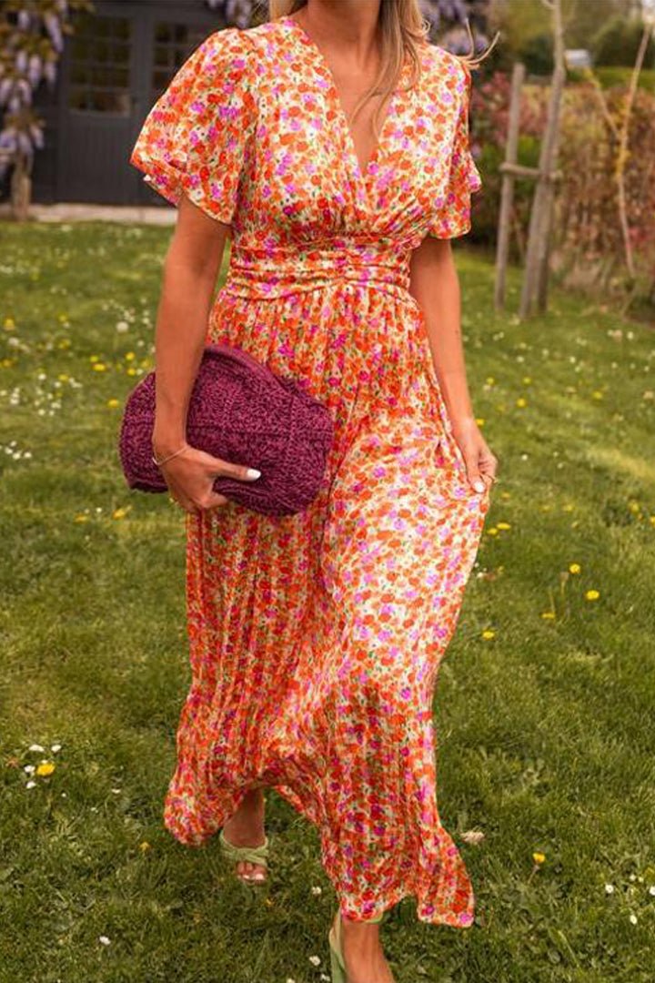 GR | Elegant long floral dress