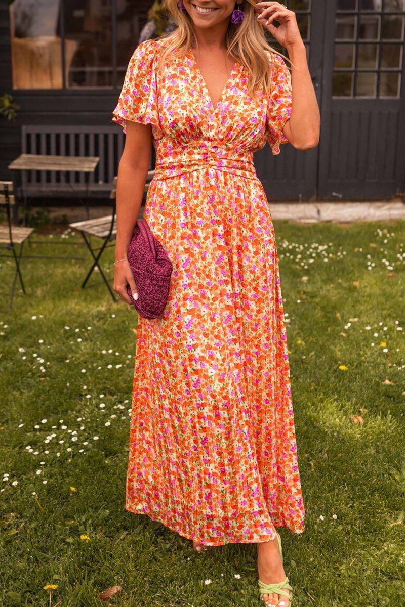GR | Elegant long floral dress