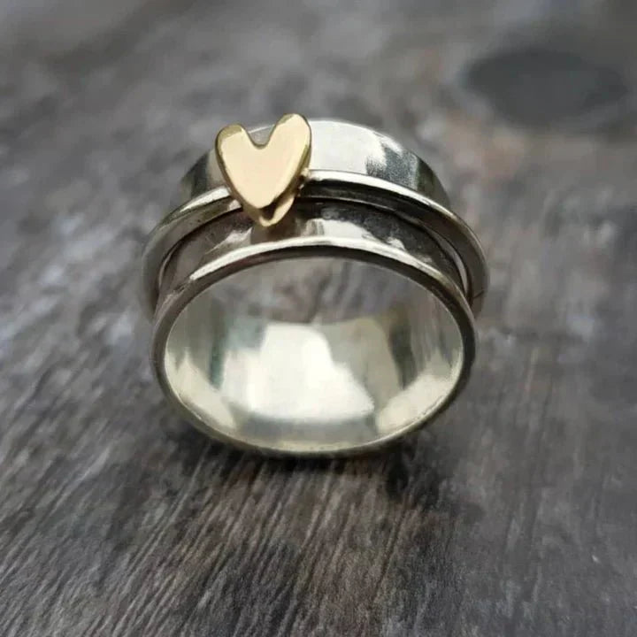 GR | Hanging Heart Silver Ring