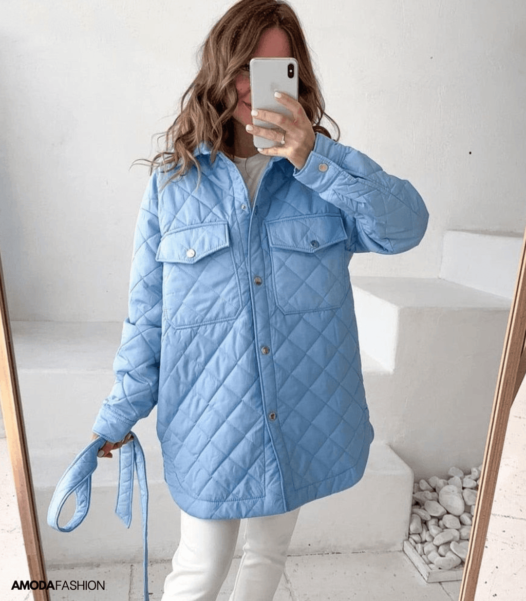 Padded, loose-fitting jacket in plus sizes