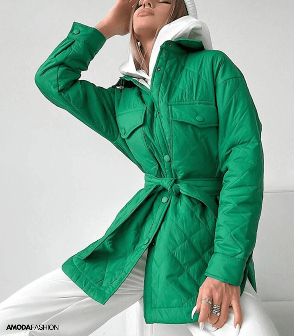 Padded, loose-fitting jacket in plus sizes